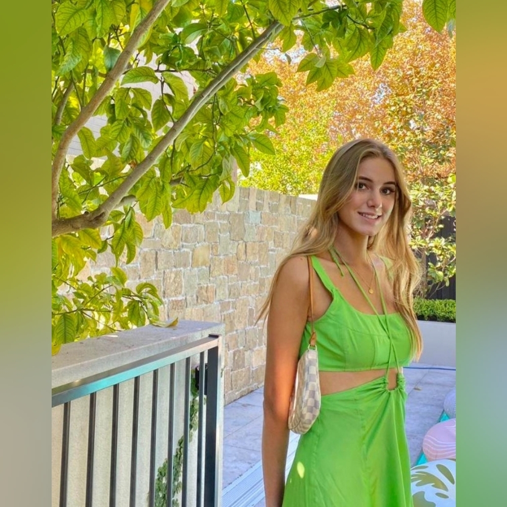 Cult Gaia Eileen Green Asymmetrical Dress - Picture 10 of 11